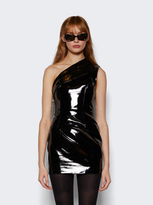 Women | LaQuan Smith | One Shoulder Collared Mini Dress | Black