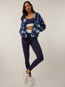Women | Ghost Dancer Smoke Kristina Full-Zip Hoodie | Maltese Blue
