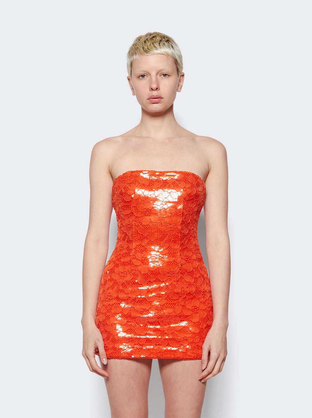 Women | LaQuan Smith | Strapless Mini Dress | Orange