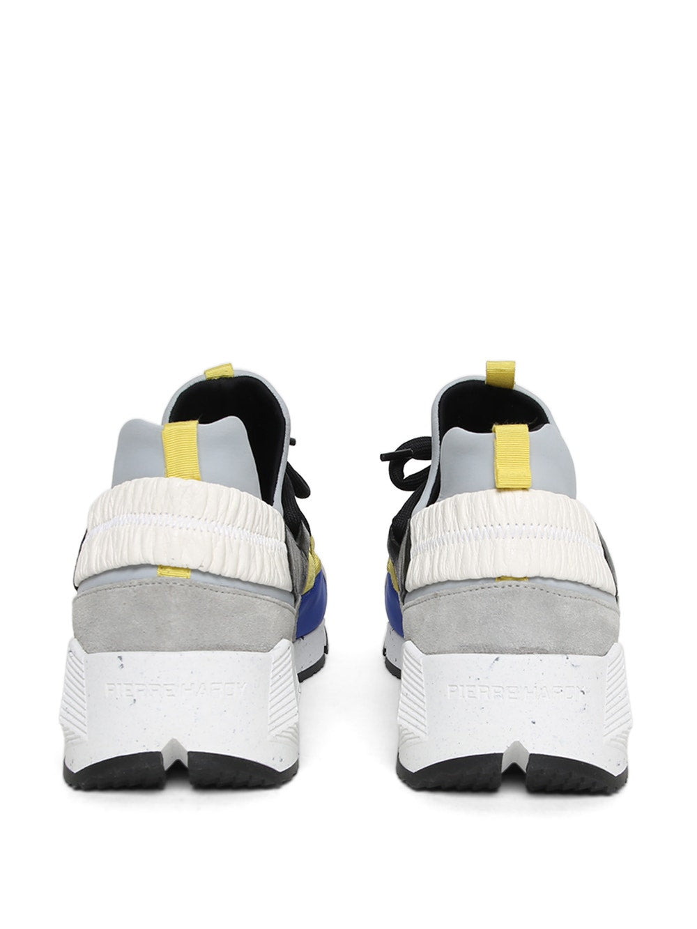 Men | Pierre Hardy | Planet Trek Comet Sneakers | Grey Blue & Yellow