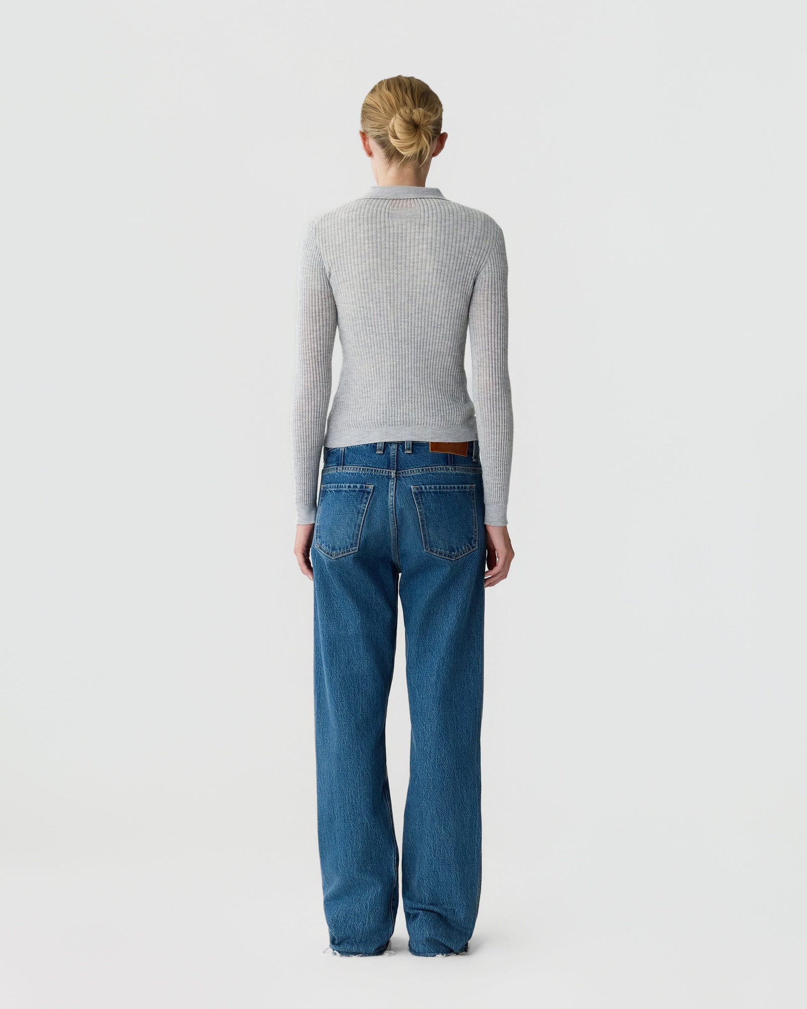 Ls Shrunken Polo | Stone