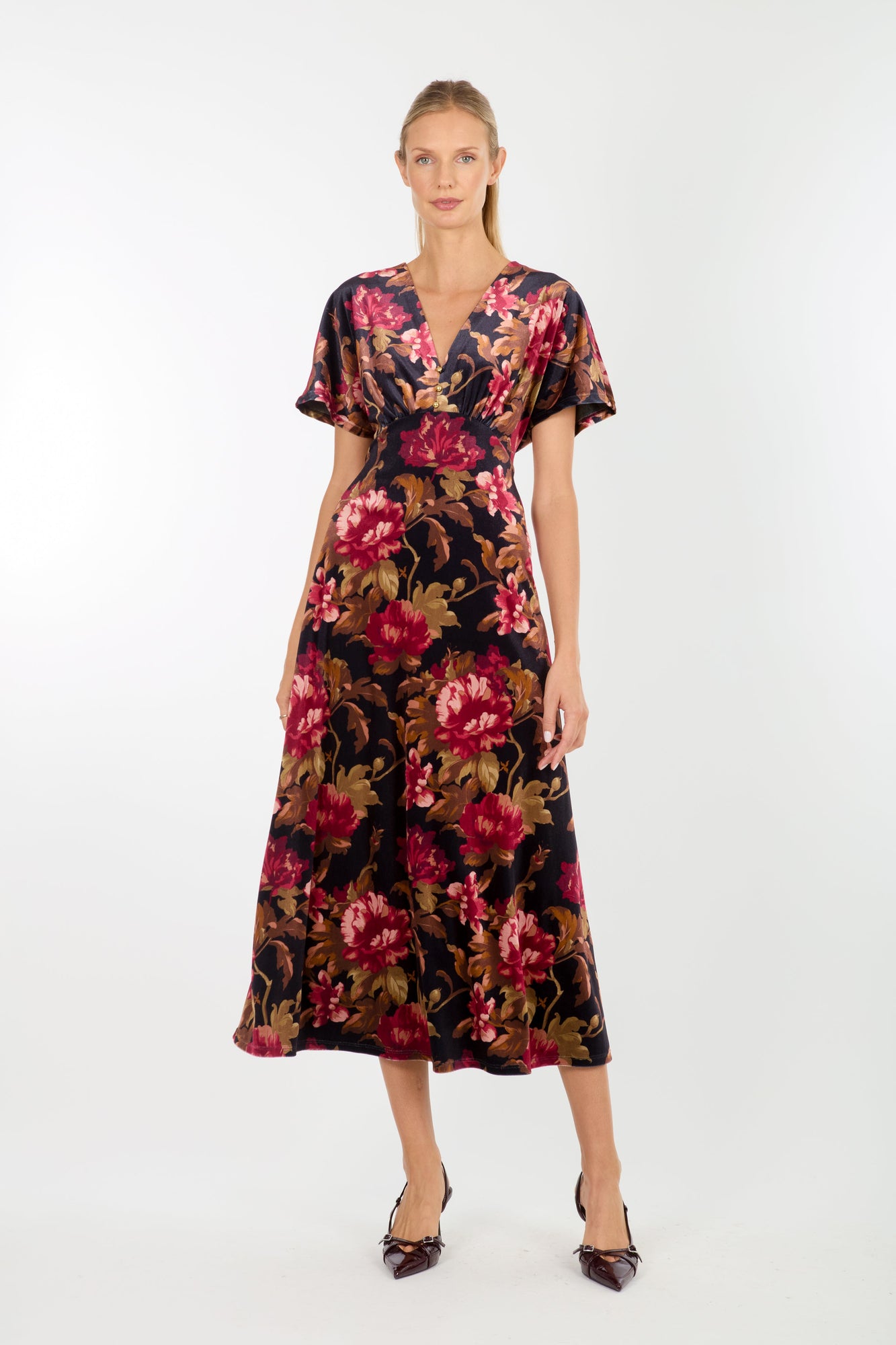 Lacey Dress | Night Floral