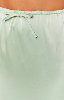 Lala Satin Maxi Skirt | Sage