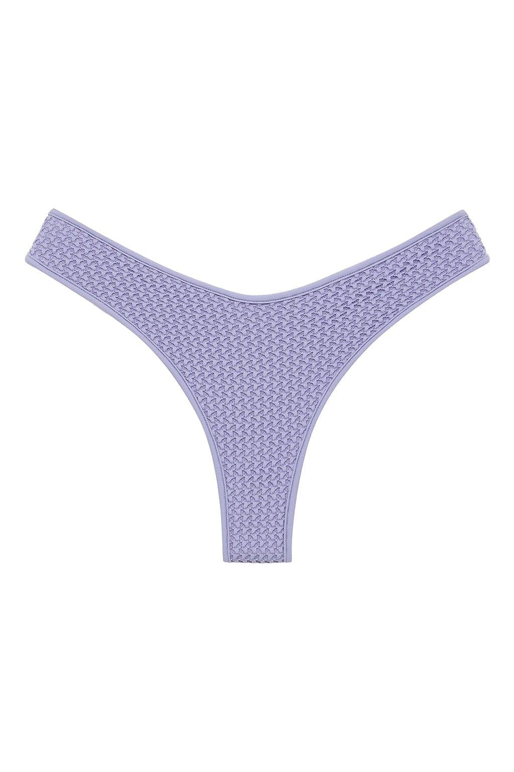 Lilac Added Coverage Lulu Bikini Bottom | Lavender Crochet