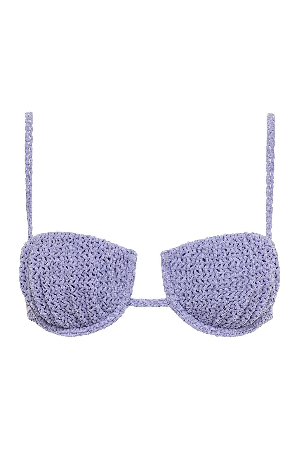 Lilac Petal Bikini Top | Lavender Crochet