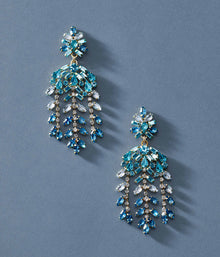 Elena Statement Earrings | Blue