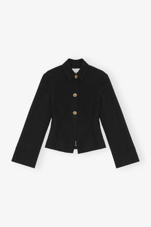 Light Twill Suiting Blazer | Black