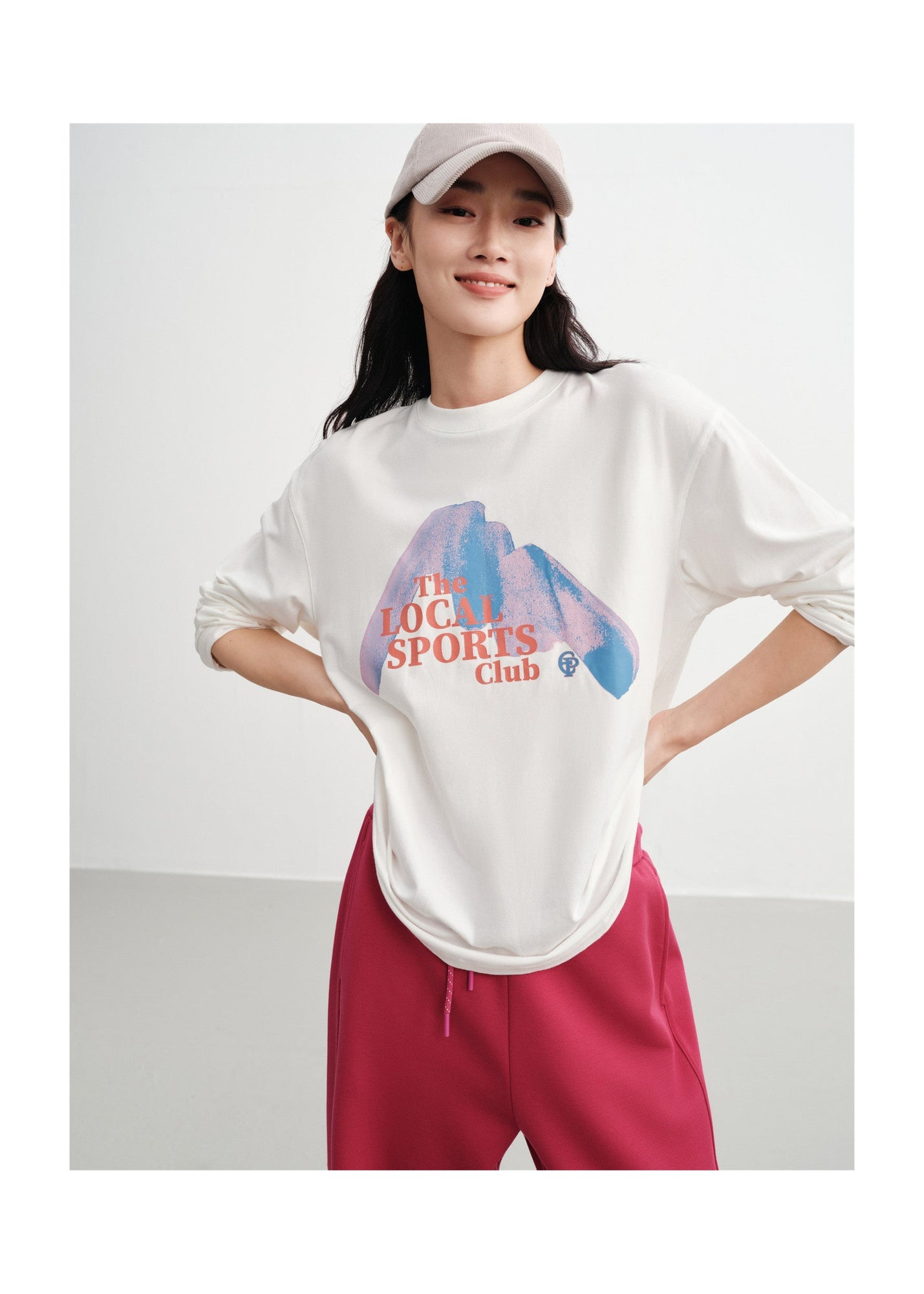 Long-Staple Cotton Sweatshirt | White