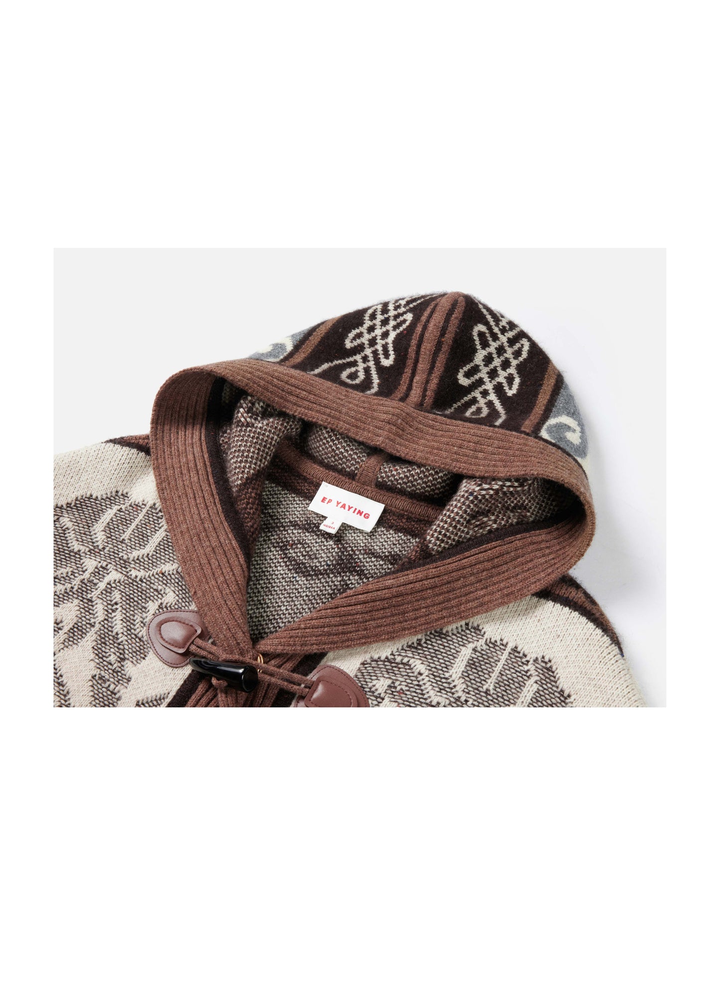 Long Hooded Sweater | Brown