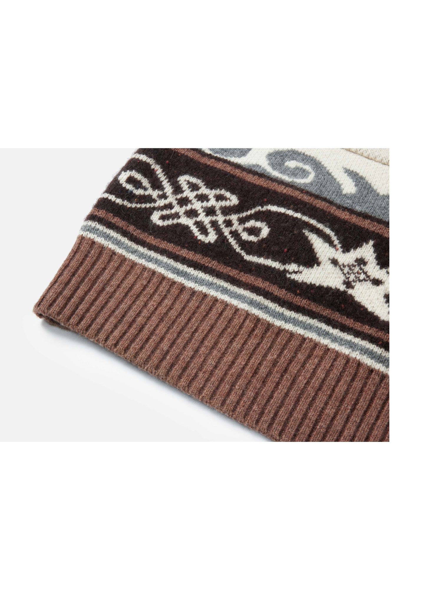 Long Hooded Sweater | Brown