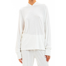 Long Sleeve Hoodie T-Shirt | Ivory