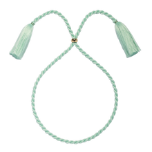 Marina Silk Cord Necklace | Aqua