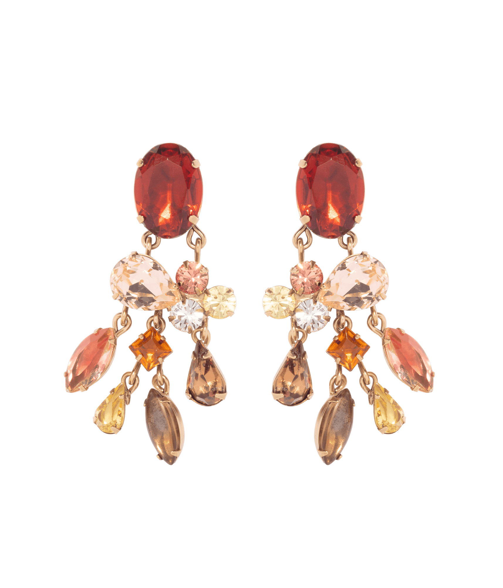 Hudson Statement Earrings | Ruby