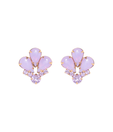 Iris Earrings | Violet Opal