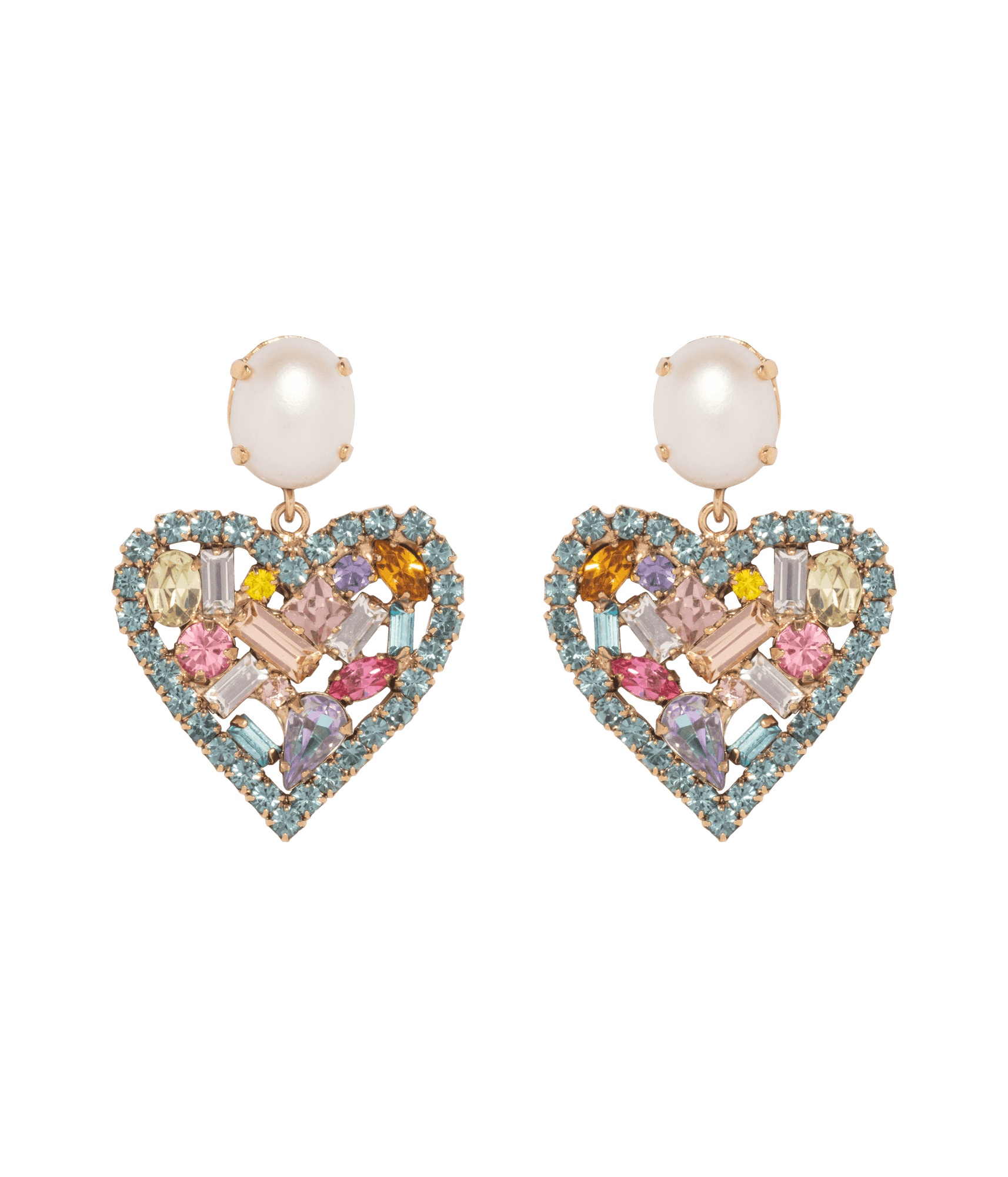 Levi Heart Earrings | Multi