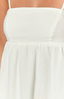 Lotus Love Affair Mini Dress | White