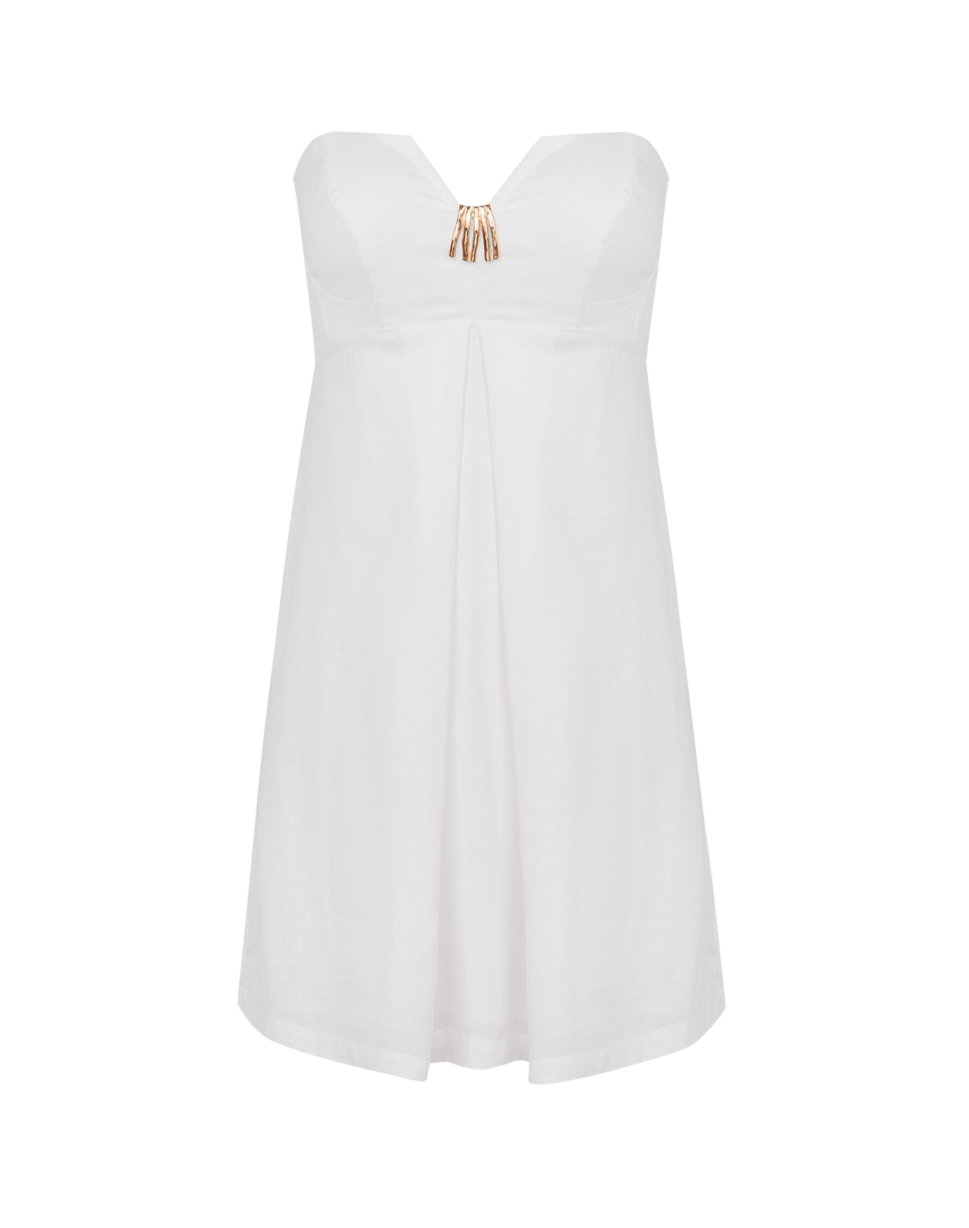 Lucile Detail Short Dress | Off White