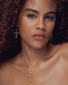 The Isabella Cross Earrings | Gold Vermeil Plated Sterling Silver