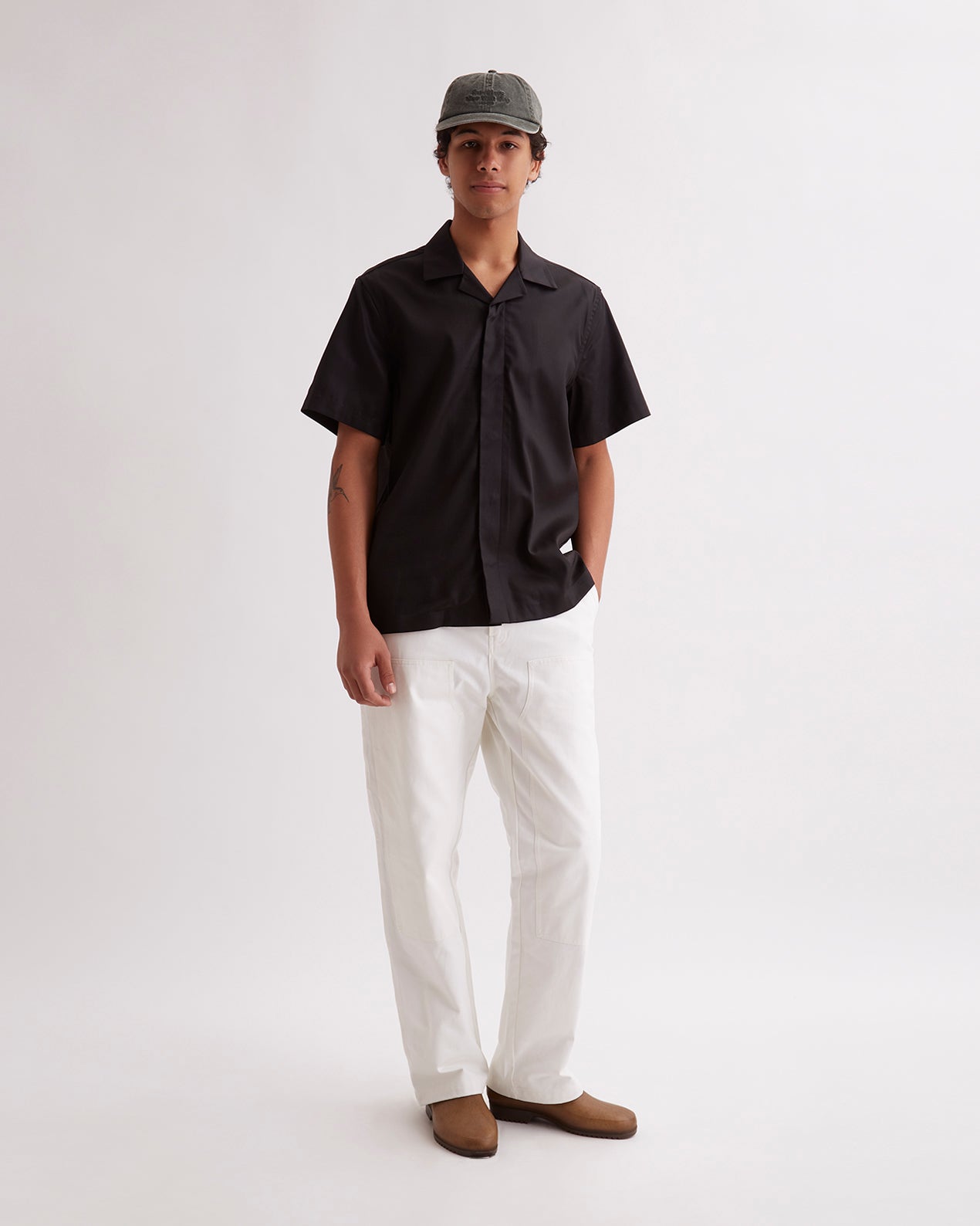 Black | York Camp Collar SS Shirt