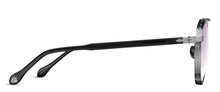 Unisex | M3125 Panto Sunglass | Ruthenium/Black | Cafe Violet Gradient Lenses | 49MM