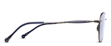 Unisex | M3139 Aviator Sunglass | Antique Silver | Cafe Blue Lenses | 57MM