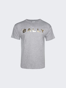 Men | BALLY | Foil Print T-shirt | Grey Melange