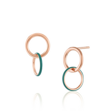 Women | Medusa Enamel Sway Hoops | 14k Rose Gold