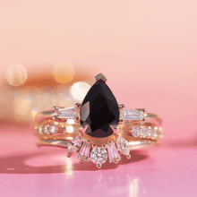 Women | Norah Black Onyx & Diamond Ring | 14k Rose Gold