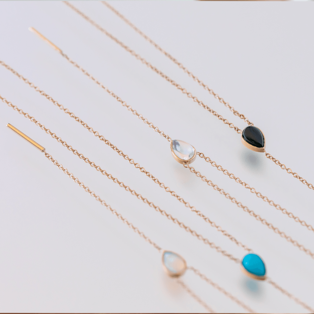 Women | Fire & Ice Opal Lariat | 14k Rose Gold