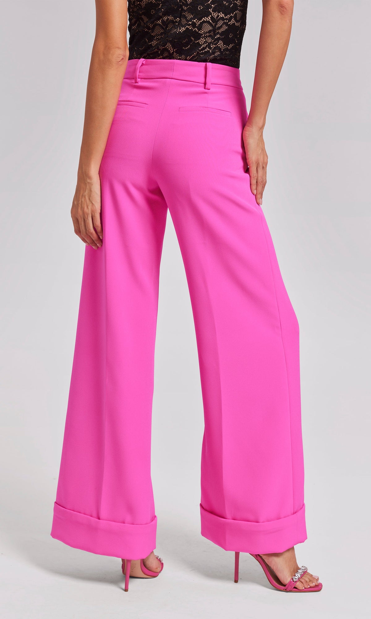 Mavis Crepe Pants | Magenta
