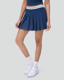 Pleated Tennis Skort | Deep Sea/Bottle Green