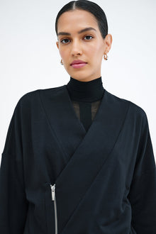 Tillary Sweatshirt Jacket | Black