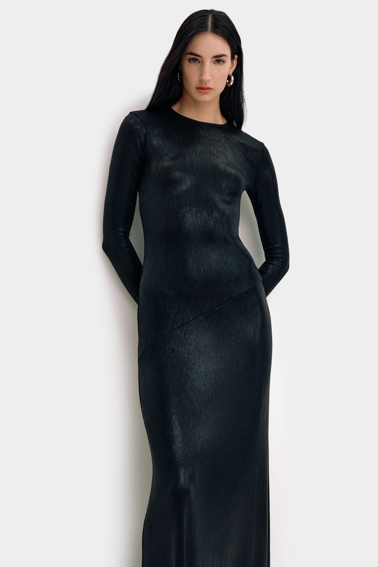 Sommar Metallic Dress | Onyx