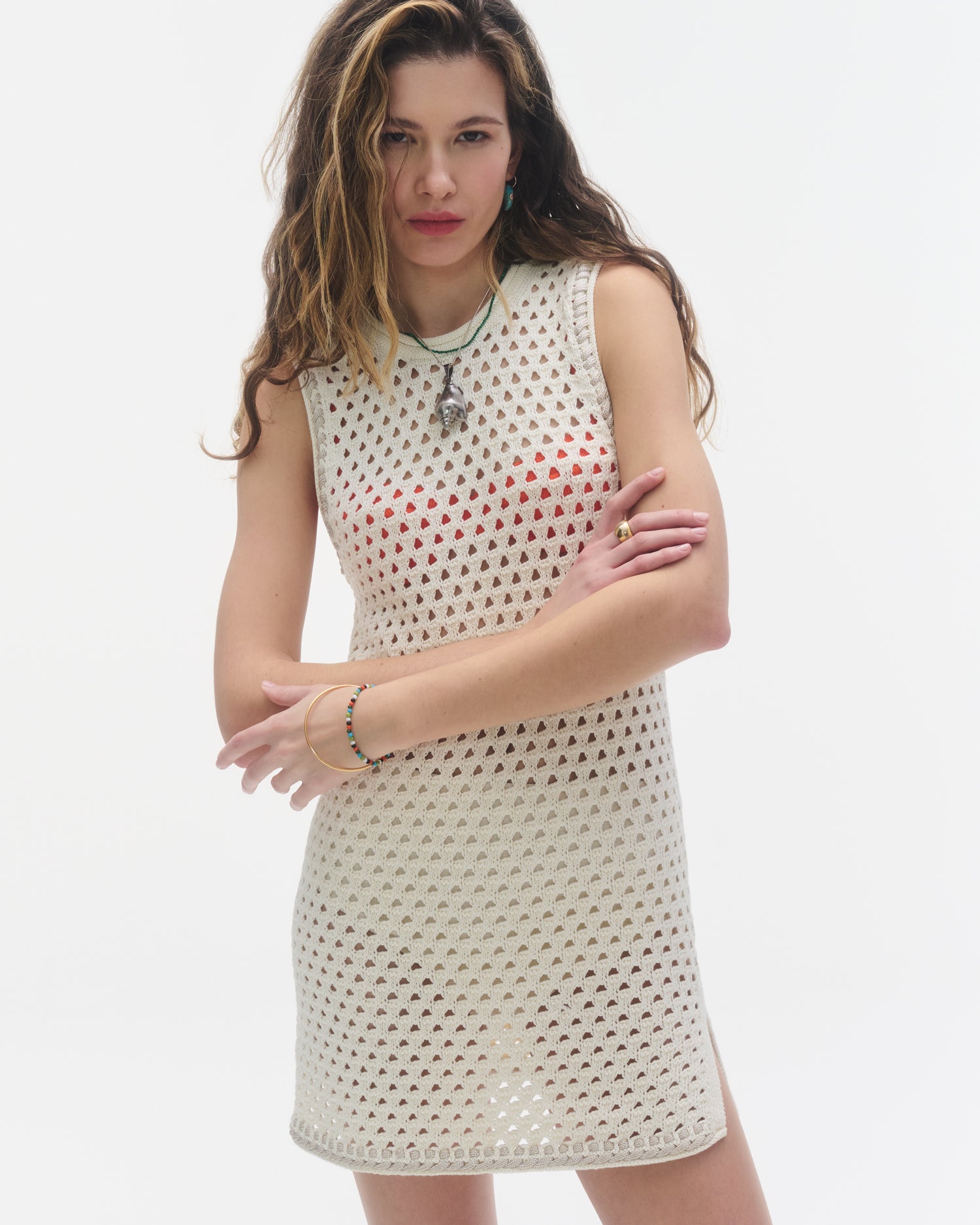 Mesh Tunic | Cream