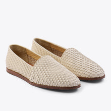 Alejandro Woven Slip On Woven Bone Men's Leather Slip On Nisolo