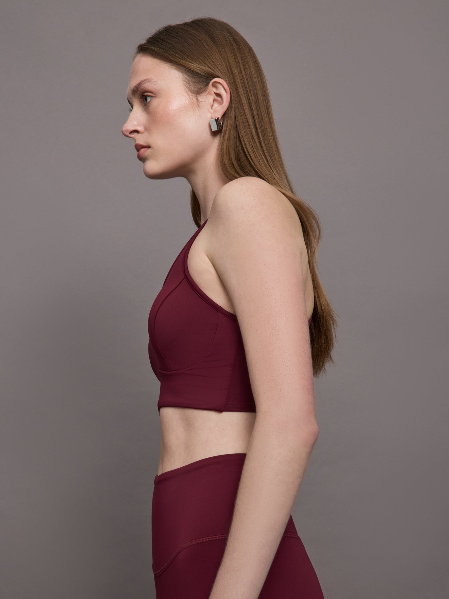 Instinct Longline Bra | Burgundy