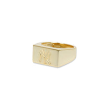 Ny Yankees Square Signet Ring | Gold Vermeil