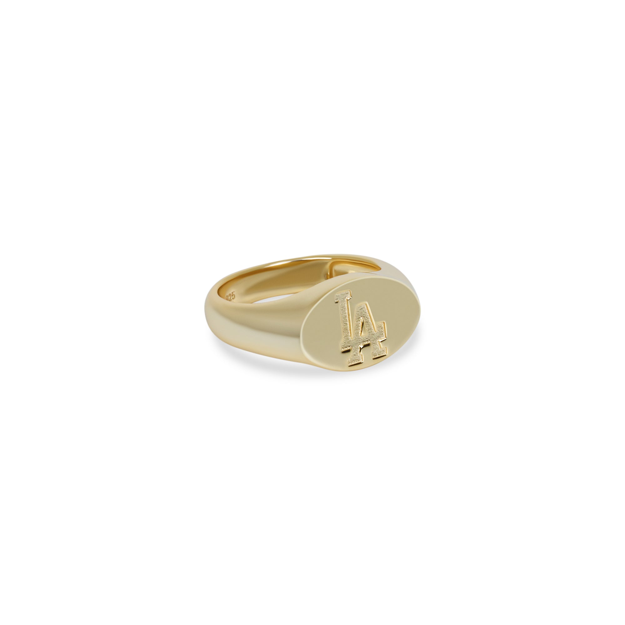 La Dodgers Oval Signet Ring | Gold Vermeil