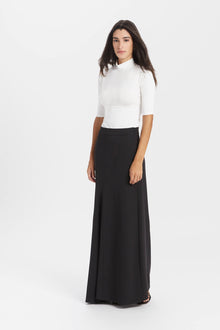 Ana Mock Neck Top | Off White