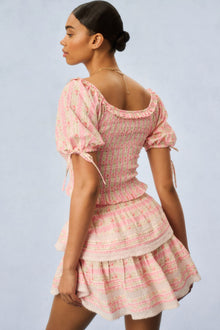 Molly Heirloom Print Top | Macaroon