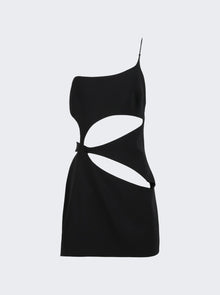 Women | Monot | Single Strap Asymmetric Cutout Mini Dress | Black
