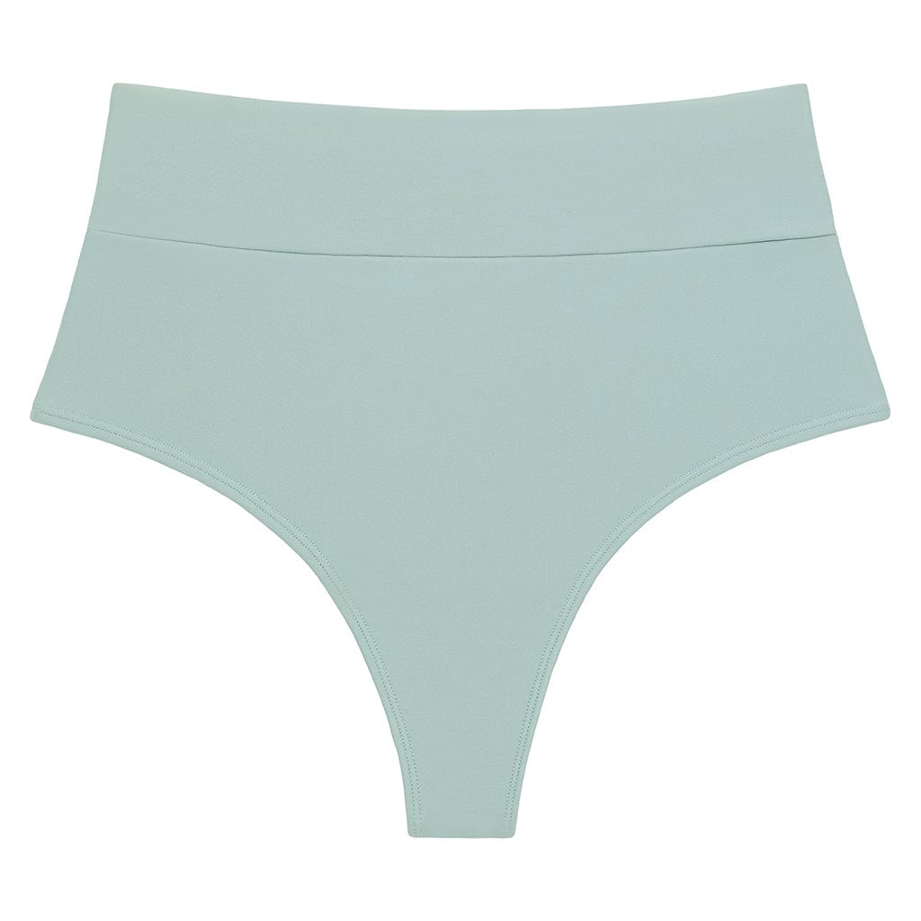 Full Coverage High Rise Bikini Bottom | Powder Blue