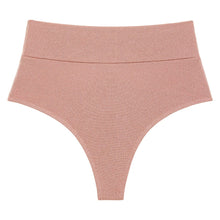 Added Coverage High Rise Bikini Bottom | Prima Pink Sparkle