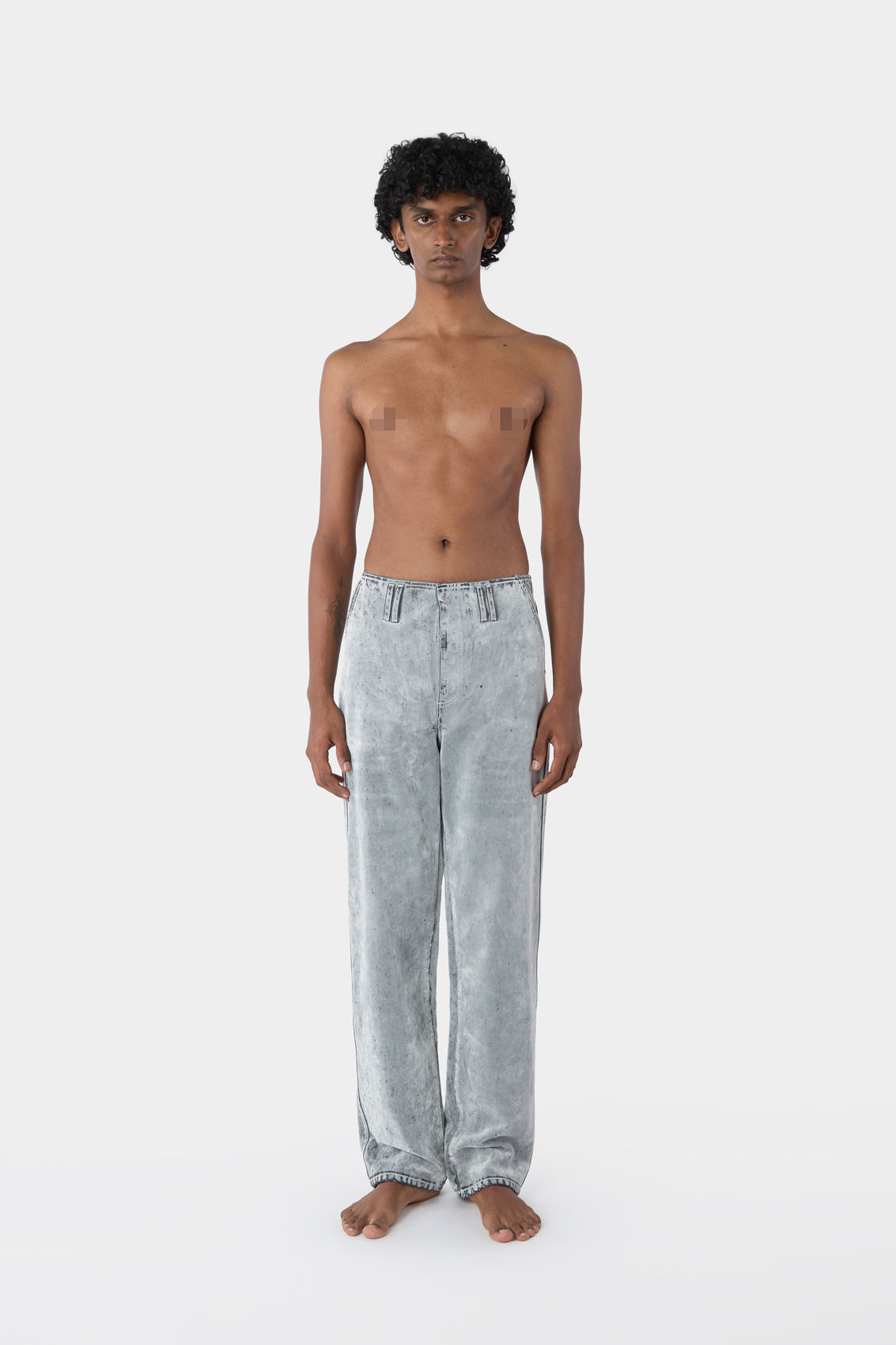 Straight Pants | Men | Light Grey