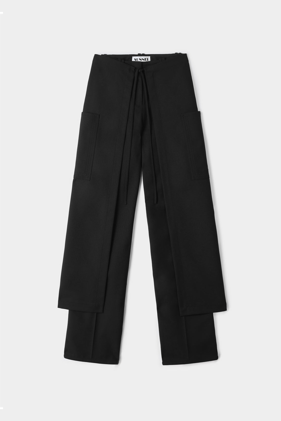 Long Panel Pants | Women | Black