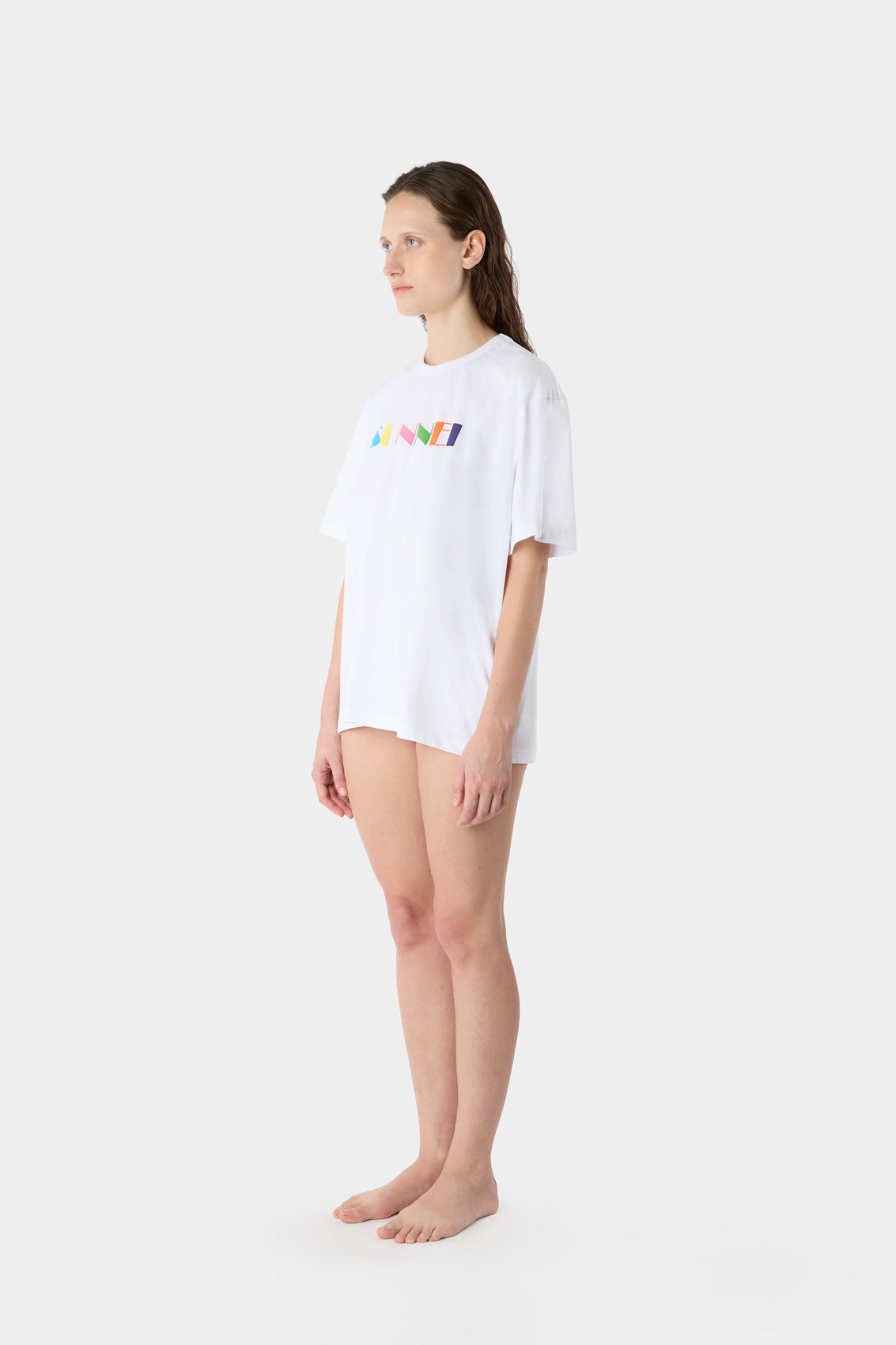 Big Logo Sprayed T-Shirt | Unisex | White