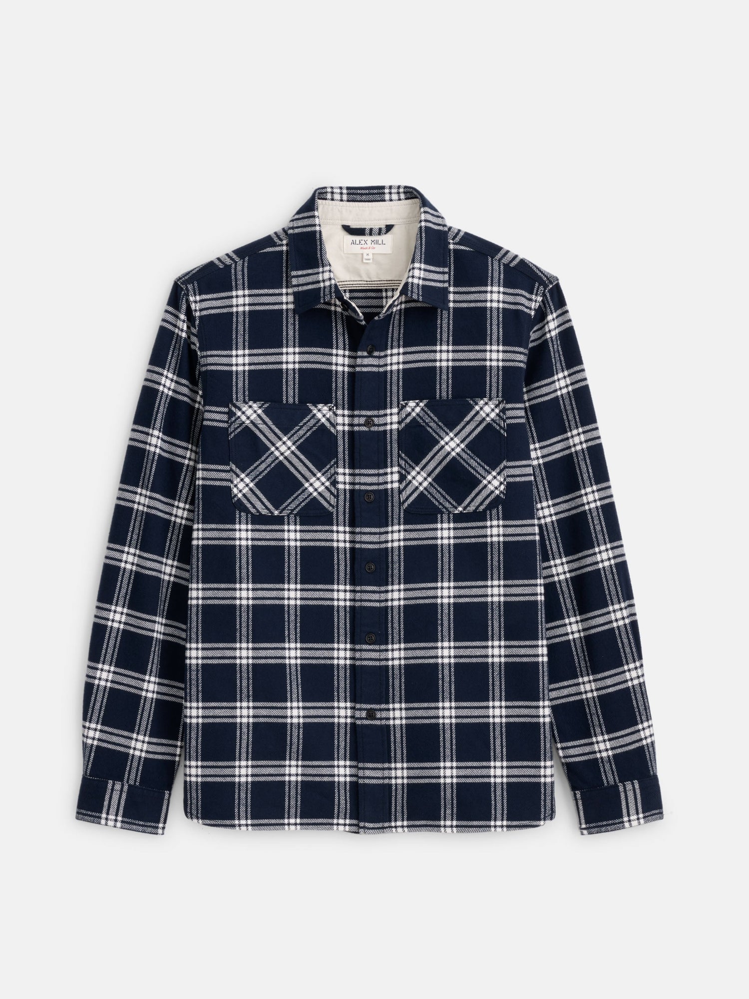 Men | Chore Shirt | Navy Plaid Flannel Navy