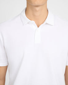 Mens | Short Sleeve Pique Polo | White