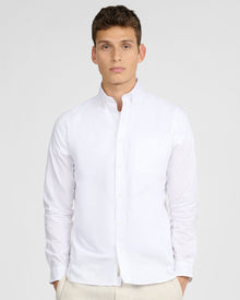 Mens | Oxford Long Sleeve Button Down Shirt | White