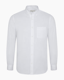Mens | Oxford Long Sleeve Button Down Shirt | White